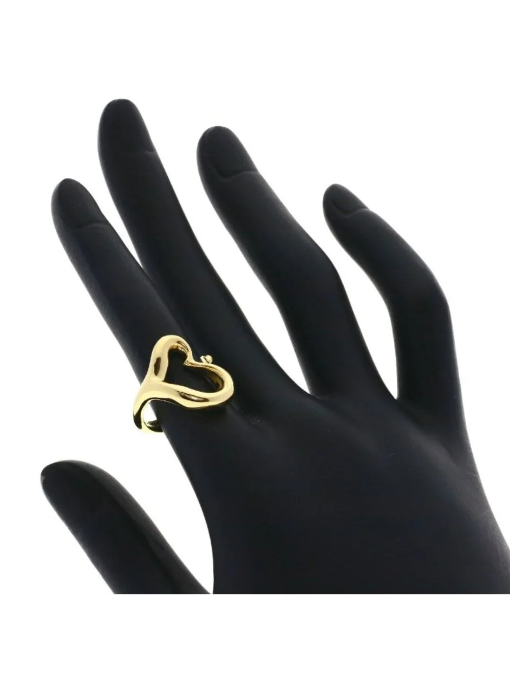 Tiffany & Co Open Heart Ring 18k Yellow Gold